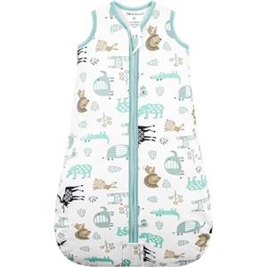 Mosebears Sacco nanna invernale per bambini, 2,5 tog,cotone, per diverse misure dalla nascita all'età di 24 mesi(blue zoo,0-6 mesi)