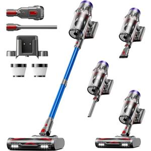 Avalsor Aspirapolvere Senza Fili 50KPa 650W 65Min Autoportante LED, Antigroviglio | Scopa Elettrica Senza Fili Potente 8 Stadi Filtrazione per Peli Animali, Pavimenti e Tappeti, Auto