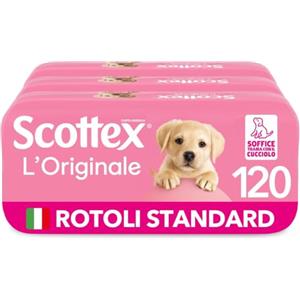 Scottex L'Originale Carta Igienica, Morbida ed Assorbente, 120 Rotoli