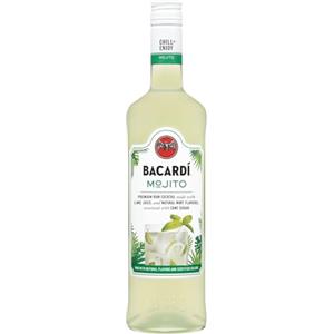 Breezer BACARDI Mojito Cocktail a base di Rum Pronto da Bere, 70 cl, Vol. 14,9% - Creato con Succo di Lime e Aromi Naturali di Menta