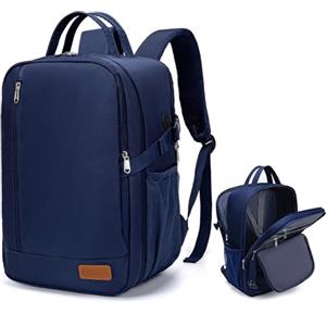 Lossga Zaino per Ryanair 40x30x20 Zaino da Viaggio 40x30x15 45x36x20 per Easyjet | Bagaglio a Mano con Cinghie di Compressione Borsa Antifurto Zaini Porta Pc Tasca per Bagnato Resistente All'acqua Leggero