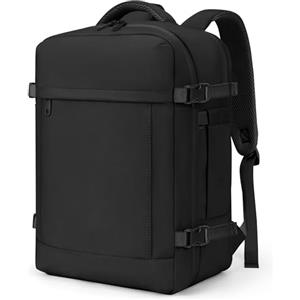 VSNOON Zaino Ryanair 40x30x20, 25L Zaino da Viaggio Aereo Bagaglio a Mano | Borsa da Cabina per Wizz Air EasyJet, Borse Valigia Resistente all'Acqua, 15,6 Pollici Zaini PC Casual Laptop Daypack, Nero