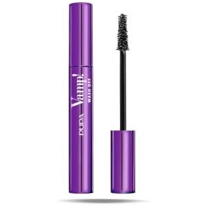 Pupa Mascara Volumizzante Vamp! Wash Off, Si Elimina Solo con Acqua (Black) | Il Primo Mascara che Si Rimuove Senza Struccante - Effetto Vinilico a Lunga Tenuta, Cremoso, Non Sbava, Addio Effetto Panda