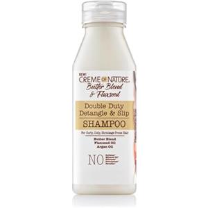 Creme of Nature, Butter Blend & Flaxseed, Shampoo Idratante Ammorbidente, Nutre, Definisce e Allunga i Ricci, Trattamento per Capelli Ricci, Crespi e Afro, Senza Solfati o Siliconi, 354ml