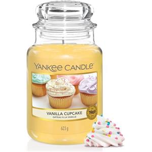 Yankee Candle Candela profumata in giara grande | Cupcake alla vaniglia | Durata Fino a 150 Ore | Regali per donne
