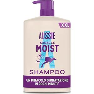 Aussie Miracle Moist Shampoo Idratante 1000ml | Rivitalizza e Ripara Capelli Fragili e Secchi, Con Olio di Noci di Macadamia, Formula Vegana e Cruelty-Free