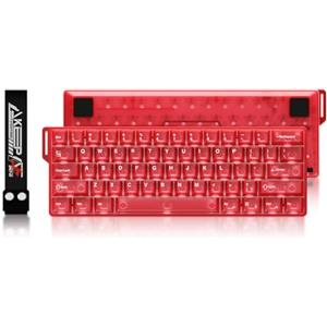 DAREU COOL60 tastiera gaming magnetica 8K Hz Rapid Trigger, tastiera cablata al 60% con tasti trasparenti, 15 modalità RGB, precisione RT di 0,01 mm, azionamento regolabile, per PC/Mac (rossa)