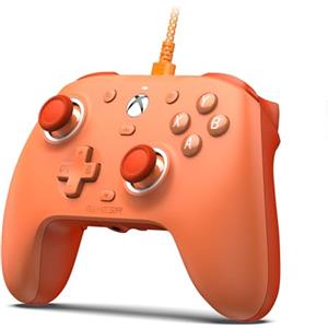 GameSir Controller cablato G7 SE per Xbox Series X|S, controller Xbox con Joystick a rilevamento effetti Hall, funziona con Xbox One e Windows 10/11, con licenza ufficiale per Xbox (arancione)