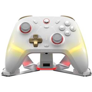 GameSir Cyclone 2 Controller Wireless PC, Dock Ricarica,Levette TMR(Bianco) | Mag-Res TMR Stick 1000Hz Report Rate Hall & Micro 2-in-1 Triggers RGB Lighting con Dock di ricarica per PC/Switch/iOS/Android
