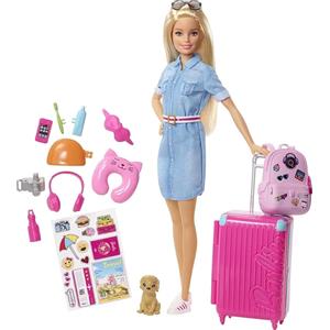 Barbie Abito BARBIE in denim blu con tutti gli accessori da viaggio Miglior regalo...