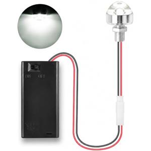 KATELUO Luci a LED in Miniatura per Case Delle Bambole, Mini Luci LED a Batteria | Mini Luce a LED con Supporto per Batteria, Micro Luci LED per Modellismo, Case Delle Bambole, Scene in Miniatura, Vetrine