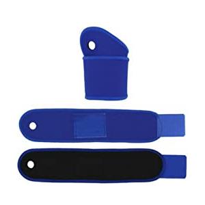 GUTEINTE Polsiera in Neoprene, Supporto per Polso, Fascia Elastica Mano Polso, Supporto per Sport, Palestra, Lavoro, Adatto per Uomini e Donne, Colore Blu, 2 Pezzi (L)