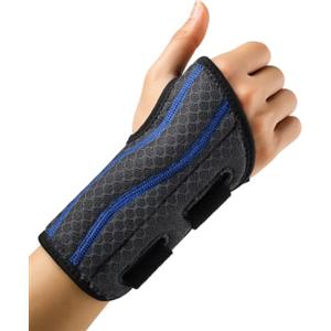 ABYON Tutore per Tunnel Carpale con Doppio Stabilizzatore Ergonomico | Supporto ergonomico con rete 3D traspirante e morbida imbottitura per un comfort ottimale giorno e notte.