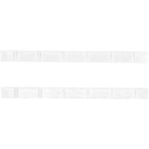 Buachois 2 pezzi di capotasto per chitarra elettrica, dado in osso per chitarra pre-intaglio con corde da 42 mm, capotasto in osso puro per basso elettrico chitarra classica acustica (White)
