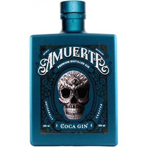 Gin Amuerte Coca Leaf Bottiglia Verde - 0,7 L