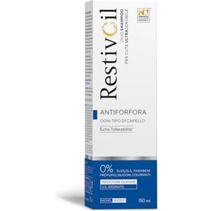 RestivOil Antiforfora Zero, Olio Shampoo, 150 ml | Per Tutti i Tipi di Capelli, Per Cute Ultrasensibile, Formula Delicata, Senza Agenti Schiumogeni