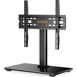 Perlegear Supporto TV Tavolo per 32-60 pollici - Altezza Regolabile Piedistallo per TV da LCD/LED/Plasma,che Regge fino a 40 Kg,VESA Max 400x400 mm