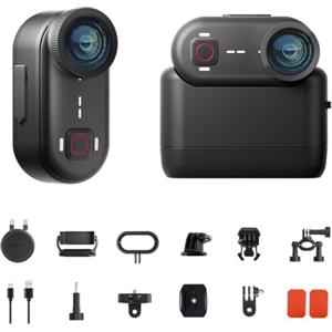 Apexcam K80 4K Mini Action Cam, POV Camera Con Memoria Integrata da 64GB | WiFi Mini Body Cam Sportiva Portatile Vlogging Fotocamera,10M Fotocamera Subacquea,Videocamere Montate sul Corpo e Accessori