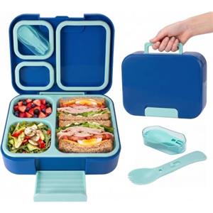 Viapriod Porta Pranzo Bambini,1050ml Lunch Box con Posate,Lunch Box Prova di Perdite | Porta Pranzo per Bambini e Adulti, Sicuri per Microonde e Lavastoviglie, per Microonde Lavoro Picnic Ufficio (Verde ghiaccio)