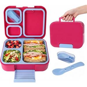 Viapriod Porta Pranzo Bambini,1050ml Lunch Box con Posate,Lunch Box Prova di Perdite | Porta Pranzo per Bambini e Adulti, Sicuri per Microonde e Lavastoviglie, per Microonde Lavoro Picnic Ufficio (Verde ghiaccio)
