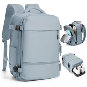 SZLX Zaino Ryanair 40x30x20 Sottovuoto con Pompa Bagaglio a Mano | Wizzair 40x30x20 Zaino da Viaggio 40x20x25 Borse da Cabina per Easyjet Borsa da Viaggio Donna Uomo con scomparto scarpe
