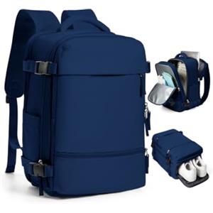 SZLX Zaino Ryanair 40x30x20 Sottovuoto con Pompa Bagaglio a Mano | Wizzair 40x30x20 Zaino da Viaggio 40x20x25 Borse da Cabina per Easyjet Borsa da Viaggio Donna Uomo con scomparto scarpe