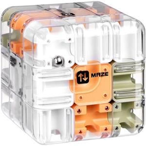 Vicloon Grande Cubo Labirinto 3D, Giocattolo Rompicapo Coinvolgente, Puzzle Cubi Labirinti Gioco per Bambini, Gioco Educativo di Concentrazione per Adolescenti (Giallo)