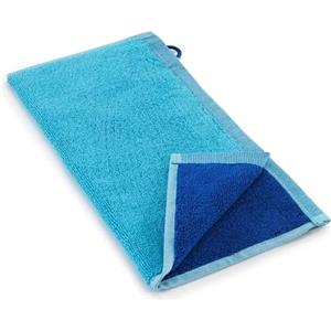 Bassetti Granfoulard, Lavette set 2 pezzi, manopole in Spugna di Puro Cotone Jacquard 100% 30x30 cm, Asciugamano Bagno, Turchese T1