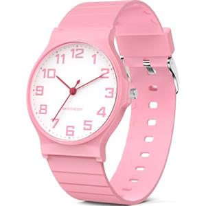 SOCICO Orologio analogico sportivo impermeabile 30m per bambini 5-15 anni | Fascia leggera per scuola e svago, antiurto, quadrante chiaro, sicuro per le attività quotidiane dei bambini
