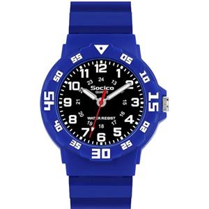 SOCICO Analogico Orologio Impermeabile 50M per Bambini e Ragazze 8-18 anni | Quadrante chiaro, cinturino morbido in silicone. Resistente per scuola e sport. Leggero, stile e autonomia garantiti