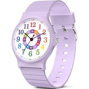 TENOCK Orologio analogico bambini 30m sottile morbido leggibile sportivo 5-15 anni regalo compleanno