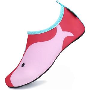 SAGUARO Scarpe da Scogli Bambino Bambina Scarpe Mare Bambini Scarpette Scogli Ragazze Ragazzi Antiscivolo Leggere Scarpette Mare per Immersione Nuoto Stile:5 Rosso, Gr.22/23 EU
