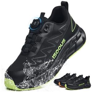 ISOOUS Scarpe Antinfortunistiche Uomo Donna S3S Impermeabili Scarpe da Lavoro ESD | Leggere Comode Scarpe da Cantiere con Punta in Acciaio Lacci Rapidi Scarpe Sicurezza Antiscivolo Antistatiche Traspiranti