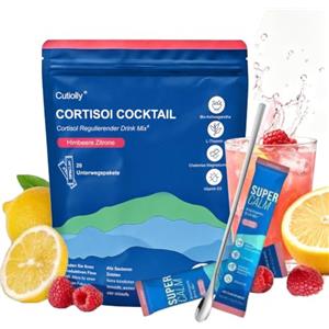 Cutiolly New Super Cortisol,20 Super Cortisol,Cortisolo Abbassare Dimagrire,Favorisce Relax e Concentrazione,Senza Zucchero