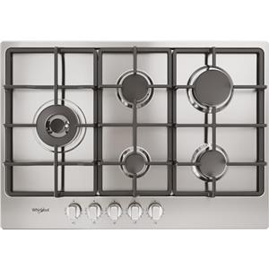 Whirlpool TGML 761 IX R - Piano Cottura 5 Fuochi | Su 9 Livelli Con Bruciatore Ad Alta Efficienza E Griglie In Ghisa. Acciaio Inox. Multi Level Flame. 5,8 x 73 x 51 cm
