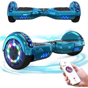 RCB Hoverboard 6.5 inch Auto-bilanciato Hover Board con Colorato luci sulle Ruote e Bluetooth, Il miglior Regalo per Bambini e Adolescente
