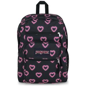 JANSPORT BIG STUDENT Zaino capiente con scomparto per laptop da 15 pollici, Happy Hearts Black (Nero)