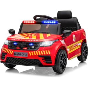 LALAHO Macchina Elettrica Per Bambini Auto di polizia 12V | Doppio motore 25W*2,telecomando 2.4G,Telecomando 2.4G,LED,MP3,design esclusivo di macchina di polizia