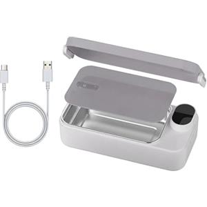 Quniwokid Scatola Pranzo Riscaldata per Uomini Scaldavivande Portatile Ricaricabile | Termoscatola Elettrica con Contenitore in Acciaio Inossidabile per Bambini Ragazzi Uomini Donne Lavoro Viaggio Scuola Pr