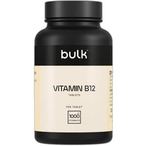 Bulk Vitamina B12 Compresse da, 1000 mcg, 60 Compresse | Ad resistenza, 60 porzioni