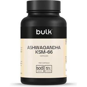 Bulk Ashwagandha KSM-66 capsule da, 500 mg, 30 Capsule | 30 porzioni