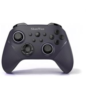 ShanWan Controller Gaming Wireless con Joystick a Effetto Hall, Gamepad Bluetooth/2.4G per Switch 1/2, PC Steam, Android e iPhone, Latenza Zero, Controller Portatile (Upgrade - Violett)