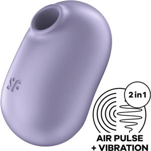 SATISFYER AIR PULSE SATISFYER - PRO TO GO 2 DOPPIO STIMOLATORE E VIBRATORE VIOLA