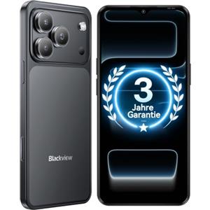 Blackview Android 16 Smartphone Offerta, 64GB/2TB, 4G Dual SIM | 5000mAh, Fotocamera 32MP AI, 6.56" HD+, Cellulare Economico con Cover, Face ID/IP54/3 Slot Per Carte/3 Anni Garanzia