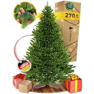 ArtiTree Albero di Natale con Illuminazione LED, Verde, 270 cm