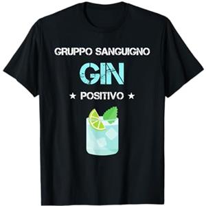 Divertenti del regalo del succo e del Gi Gin Positivo | Divertenti Gin e Tonic Regalo Maglietta