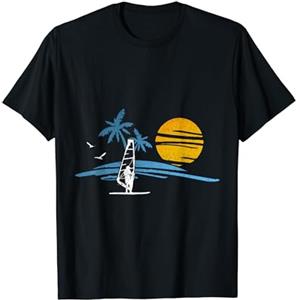 Collezione di abbigliamento da windsurf Regalo di Windsurfing Sole Windsurf Acqua Sport Spiaggia Maglietta