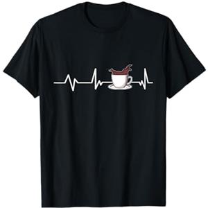 Divertente Caffè Regali Caffè Espresso battito cardiaco Regalo Caffè Maglietta