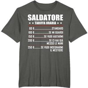 Regali Divertenti Saldatore Detto Per Saldatura Regalo Salario Orario Di Un Saldatore Maglietta
