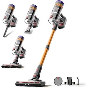 Lefant V1 Aspirapolvere Senza Fili 40000Pa, Scopa Elettrica con LED Touch | Anti-Groviglio, Filtrazione 5 Stadi, 42 Min Autonomia, Batteria Rimovibile, 750ml, per Pavimenti, Tappeti e Peli Animali